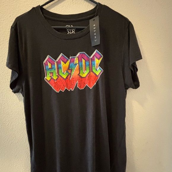 Chaser Black Short Sleeve Tee with Red Graphic - Picture 2 of 4